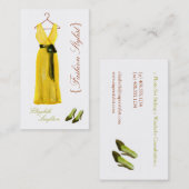 Cartes de visite originaux de stylets de mode (Devant / Derrière)