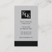 Cartes de visite originaux du procureur (Dos)