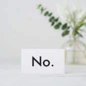 Cartes de visite oui/non (Debout devant)