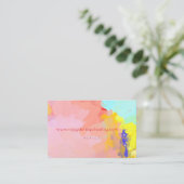 Cartes de visite Paint Splatter (Debout devant)