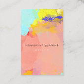 Cartes de visite Paint Splatter (Dos)