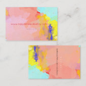 Cartes de visite Paint Splatter (Devant / Derrière)