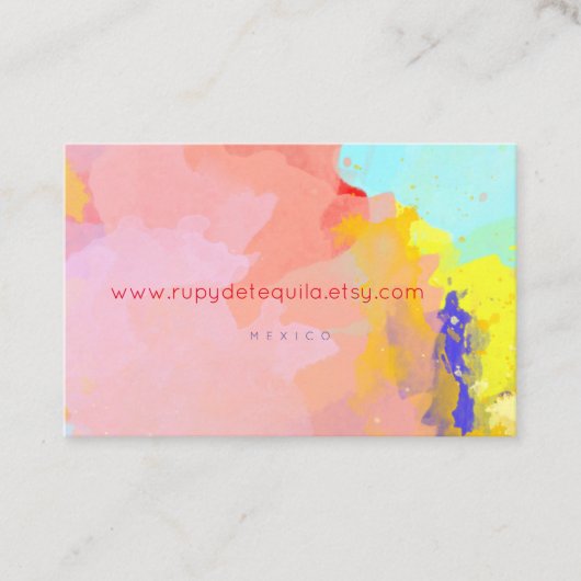 Cartes de visite Paint Splatter (Devant)