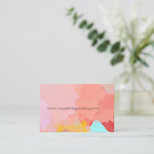 Cartes de visite Paint Splatter (Debout devant)
