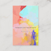Cartes de visite Paint Splatter (Dos)