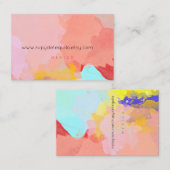 Cartes de visite Paint Splatter (Devant / Derrière)