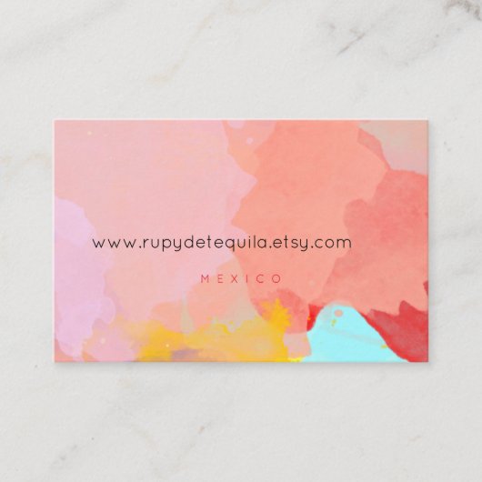 Cartes de visite Paint Splatter (Devant)
