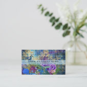 Cartes de visite Paon Colorées (Debout devant)