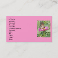Cartes de visite papillons,