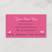 Cartes de visite parfaitement snob (Dos)