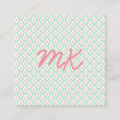 Cartes de visite pastel girly (Devant)