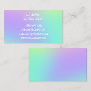Cartes de visite Pastel Gradient