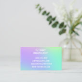 Cartes de visite Pastel Gradient (Debout devant)