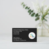 Cartes de visite pastel pour vétérinaire (Debout devant)