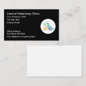 Cartes de visite pastel pour vétérinaire (Devant / Derrière)