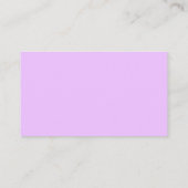 Cartes de visite Pastel Violet pour Pattes de Chie (Dos)