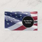 Cartes de visite patriotiques électriciens (Devant)