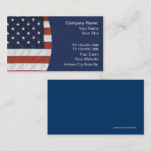 Cartes de visite patriotiques fixes (Devant / Derrière)
