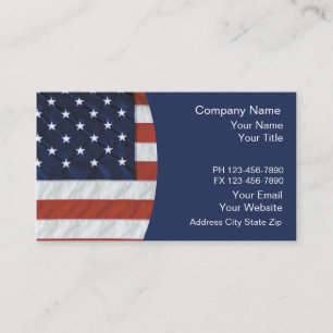 Cartes de visite patriotiques fixes