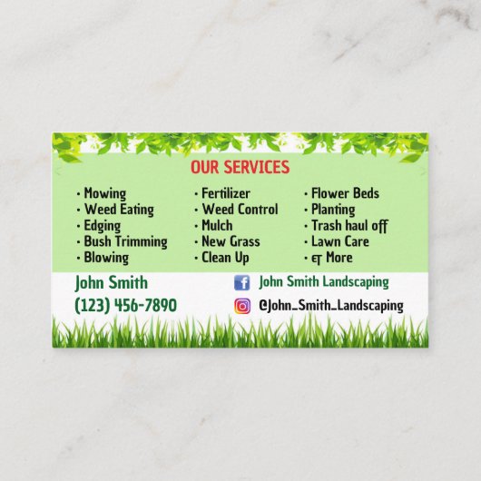 Cartes de visite paysagers (Dos)