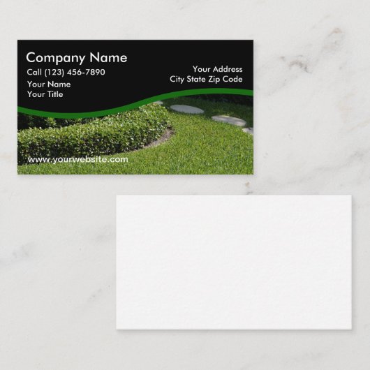 Cartes de visite paysagers (Devant / Derrière)