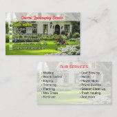 Cartes de visite paysagers (Devant / Derrière)