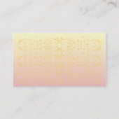 Cartes de visite Peach Peach Damask (Dos)