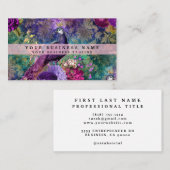 Cartes de visite Peacock colorés (Devant / Derrière)