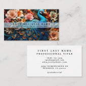 Cartes de visite Peacock colorés (Devant / Derrière)