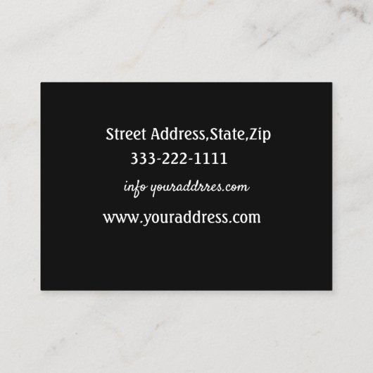 Cartes de visite pédicure et manucure (Dos)