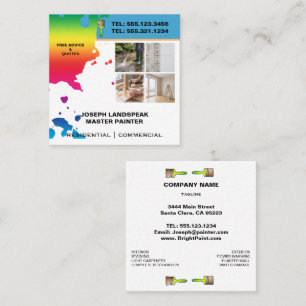Cartes de visite Peintre & Entrepreneur avec Goutt