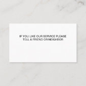 Cartes de visite peintres (Dos)