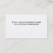 Cartes de visite peintres (Dos)