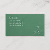 Cartes de visite périodiques de professeur de (Dos)