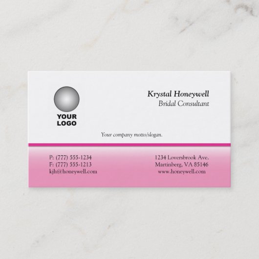 Cartes de visite personnalisables avec logo (Devant)