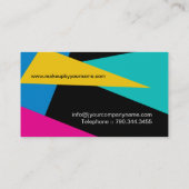 Cartes de visite personnalisables créatifs de (Dos)