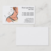Cartes de visite personnalisables d'acuponcture (Devant / Derrière)