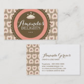 Cartes de visite personnalisables de boulangerie (Devant / Derrière)