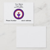 Cartes de visite personnalisables de calice (Devant / Derrière)