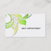 Cartes de visite personnalisables de coiffeur (Dos)
