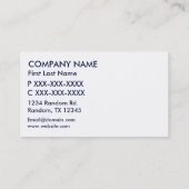 Cartes de visite personnalisables de drapeau du (Dos)