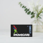 Cartes de visite personnalisables de leçon de surf (Debout devant)