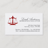 Cartes de visite personnalisables de mandataire (Dos)