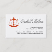 Cartes de visite personnalisables de mandataire (Dos)