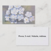 CARTES DE VISITE PERSONNALISABLES DE MYOSOTIS DES (Devant / Derrière)