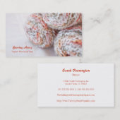 Cartes de visite personnalisables de photo colorée (Devant / Derrière)