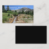 Cartes de visite personnalisables de photographie (Devant / Derrière)