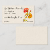 Cartes de visite personnalisables de roses (Devant / Derrière)