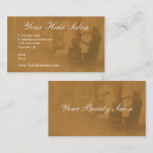 Cartes de visite personnalisables de salon de (Devant / Derrière)