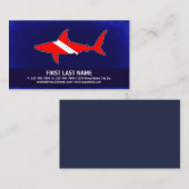 Cartes de visite personnalisables de scaphandre de (Devant / Derrière)